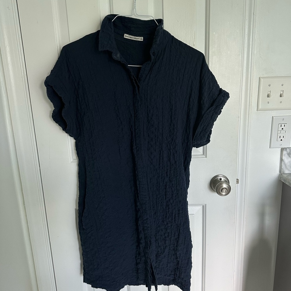 Abercrombie Shirt Dress in Navy